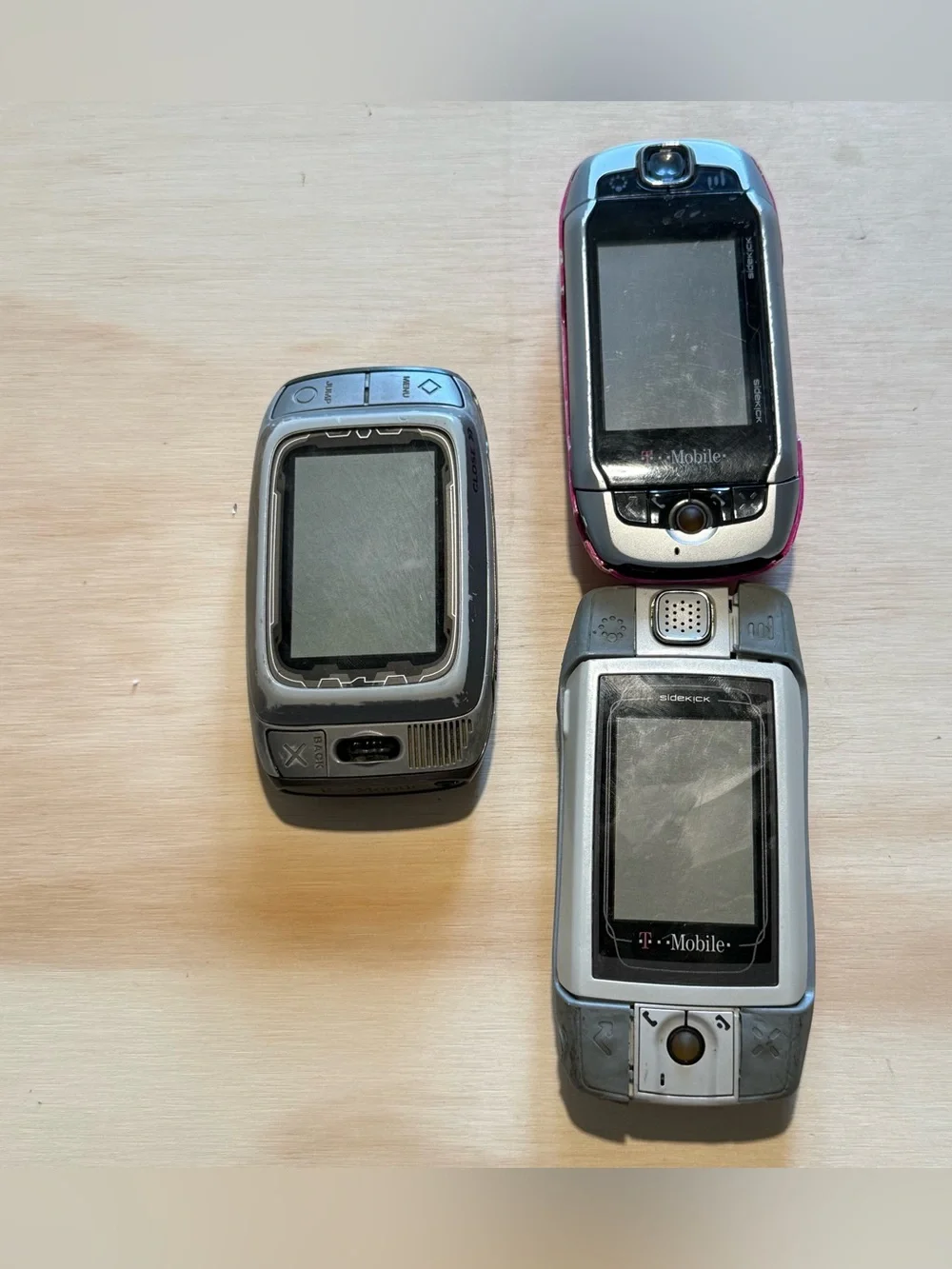3-T-Mobile Sidekick PV150/200/HT-G01011 Gray “UNTESTED”No-Charger Read Info Blw